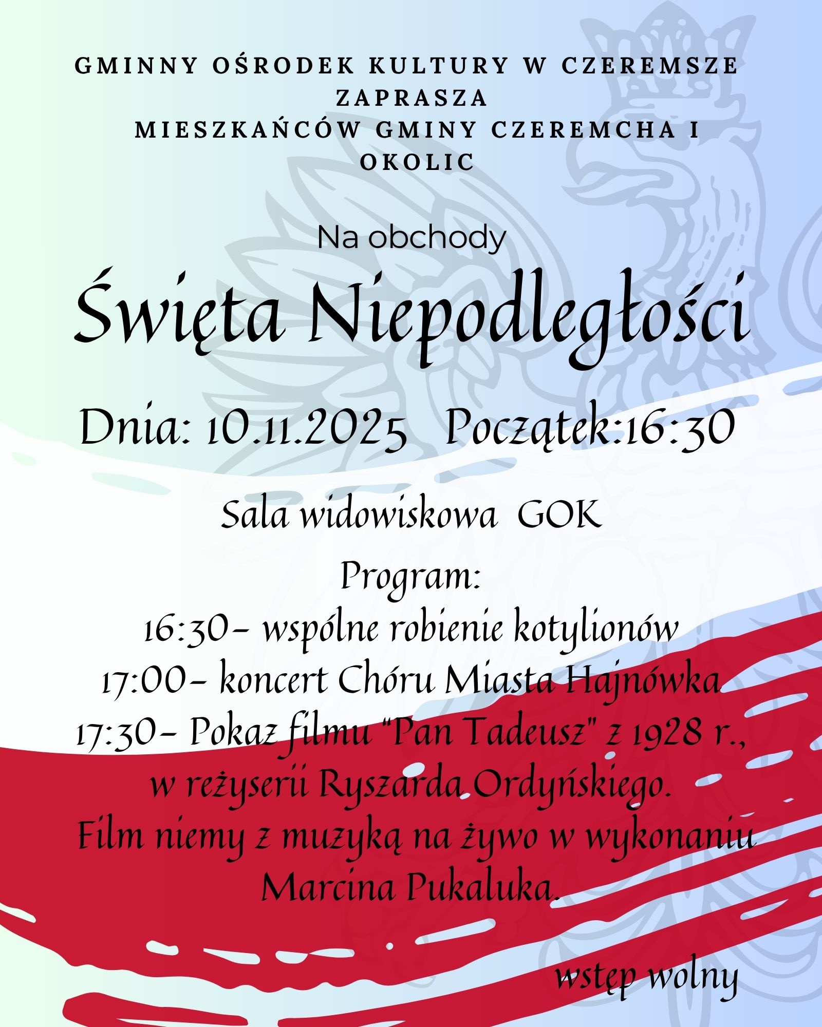 GOK - Obchody Święta Niepodległości