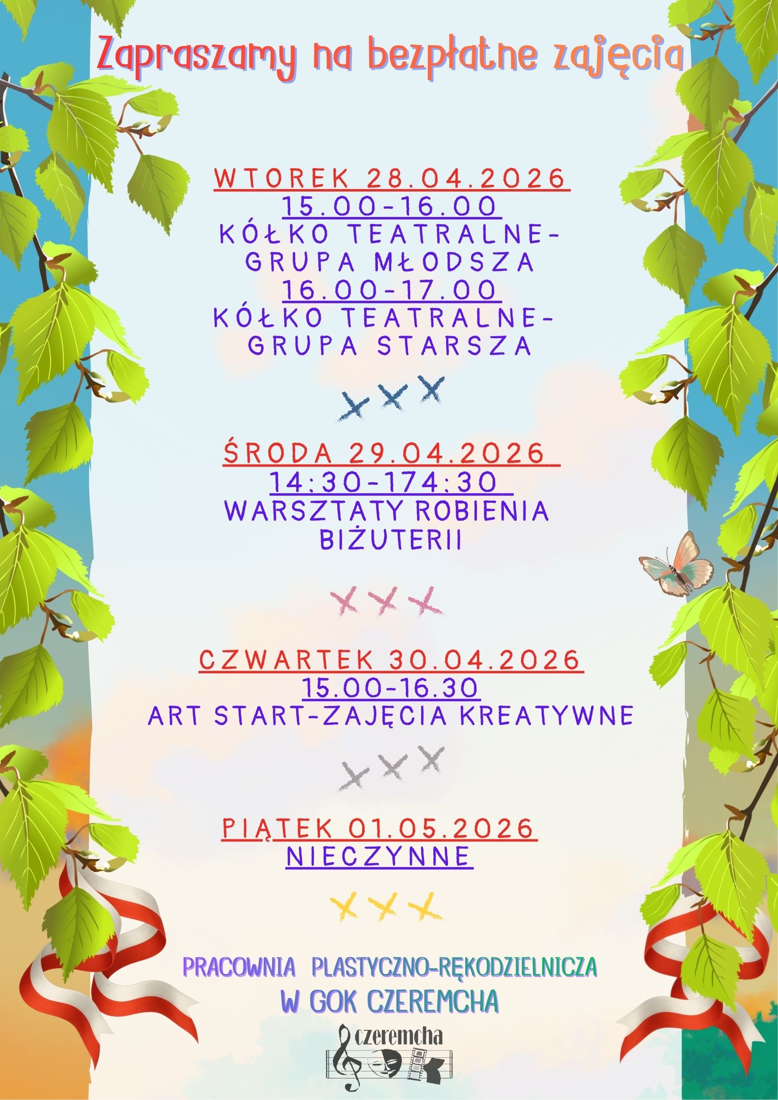 GOK zaprasza 28.04-01.05.2026