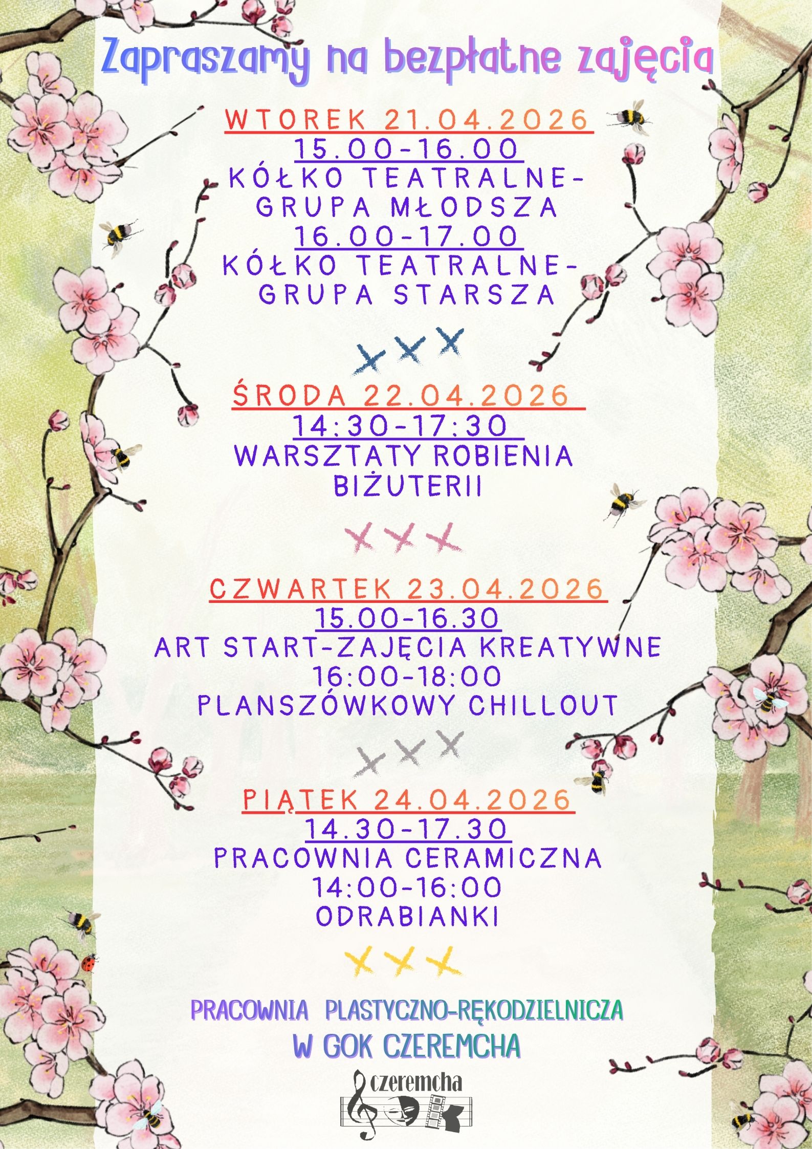 GOK zaprasza 21-24.04.2026